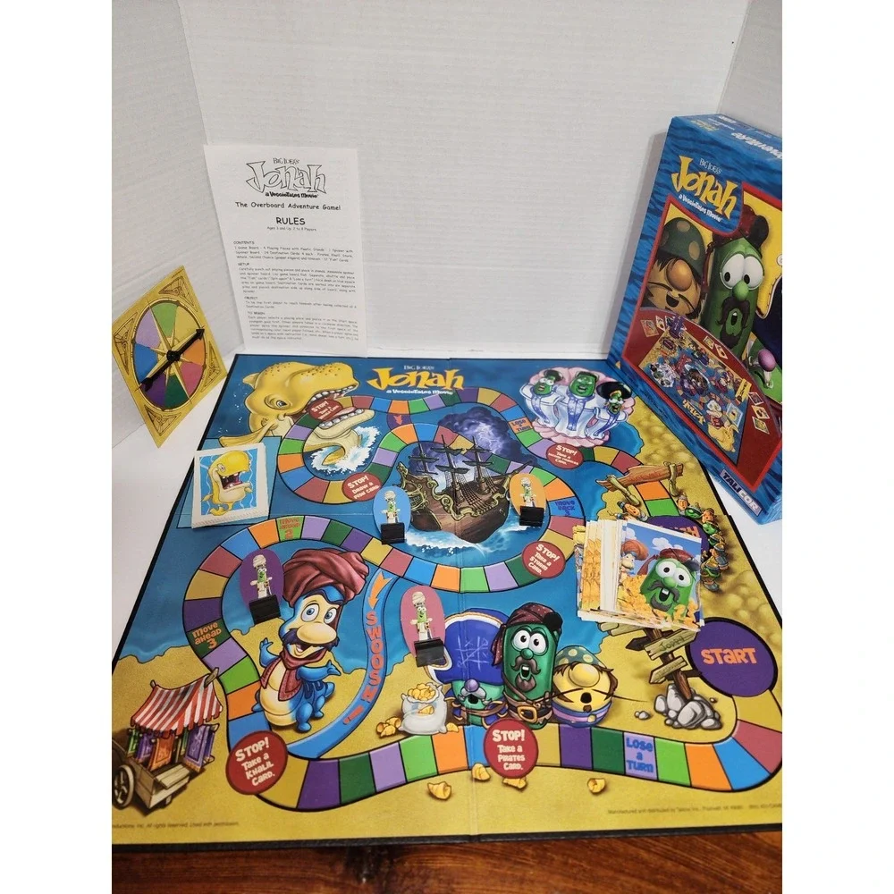 100% Complete‎ Jonah: The Overboard Adventure Game! board game 2002 Veggietales
